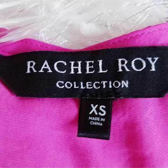 Rachel Roy Collection V-Neck Top Pink Size XS - Picture 5 of 7